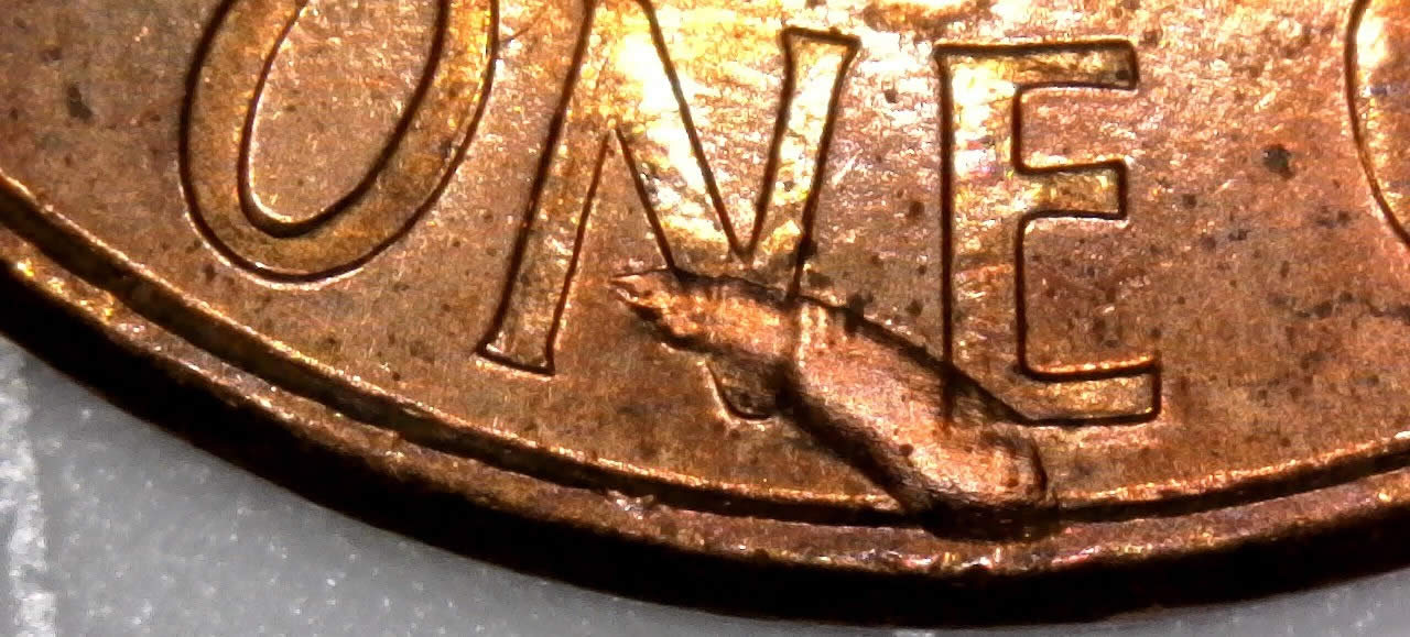 2002-P-Lincoln-Memorial-Cent-With-Huge-Struck-Through!-Needs-Acetone-Bath